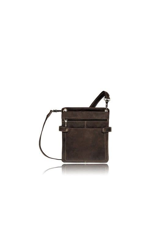 Visconti Messenger Bag Oiled Leather Brown