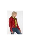 Women Leather Jacket in Red