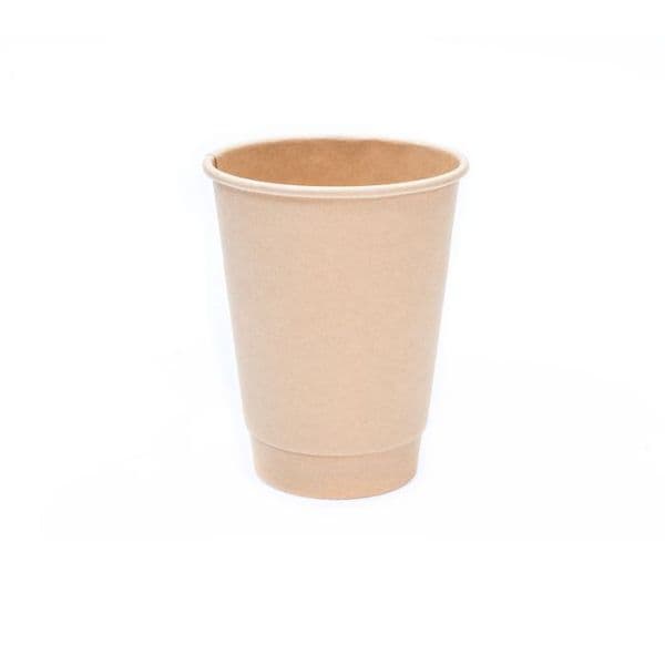 12oz Kraft Double Walled Bamboo Cup (500)