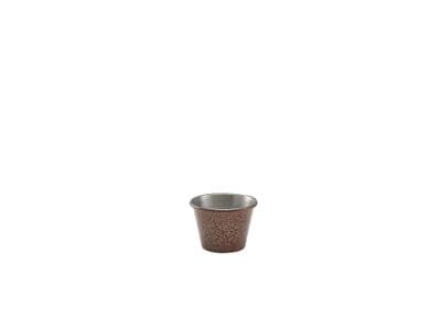 2.5oz Stainless Steel Ramekin Hammered Copper Box Of 24