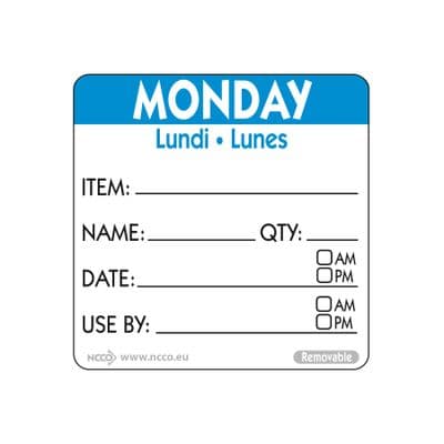 50mm Day Prep Labels