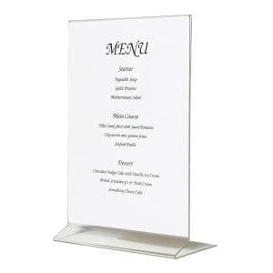 Acrylic Menu Holder A5 Portrait