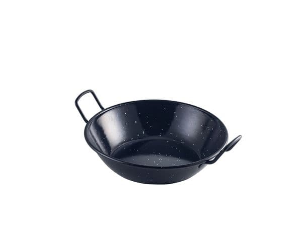 Black Enamel Dish 22cm Box of 6