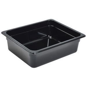 Black Polycarbonate Gastronorm Pan 1/2 100mm deep