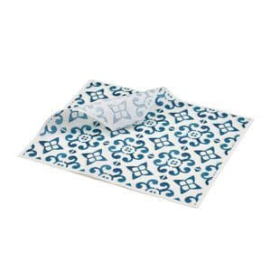 Blue Mosaic Greaseproof Paper  20x25cm (1000)