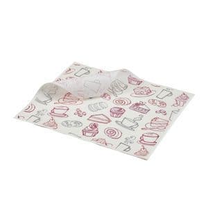 Coffee & Cake Greaseproof Paper  20 x 25cm (1000)