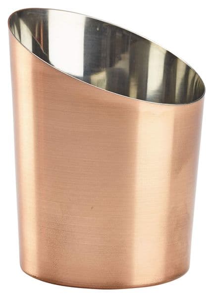 Copper Plated Angled Cone 9.5 x 11.6cm (Dia x H) Box Of 12