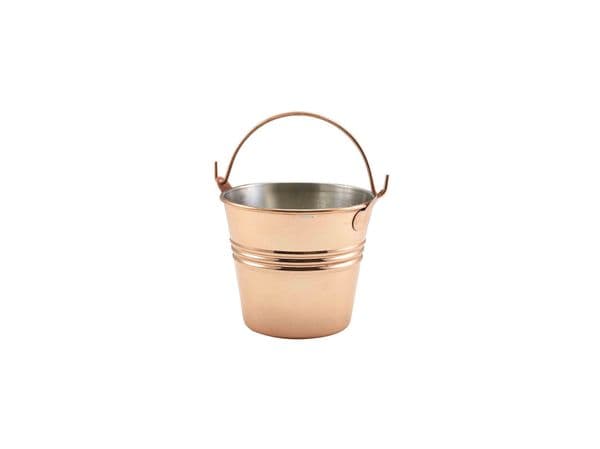 Copper Plated Serving Bucket 10cm Dia Box Of 12