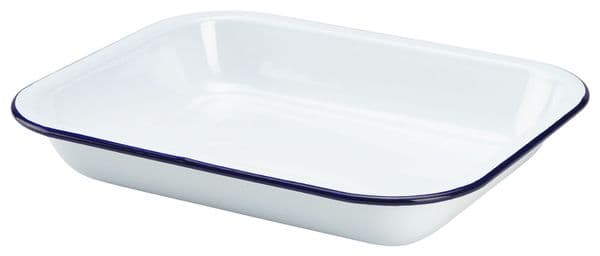 Enamel Baking Tray 28 x 23 x 4.5cm