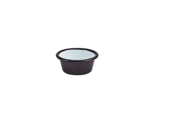 Enamel Ramekin Black 8cm Dia 90ml/ 3.2oz Box of 12