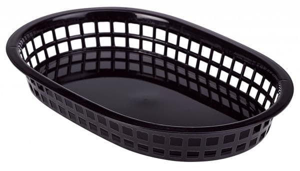 Fast Food Basket Black 27.5 x 17.5cm Box Of 6