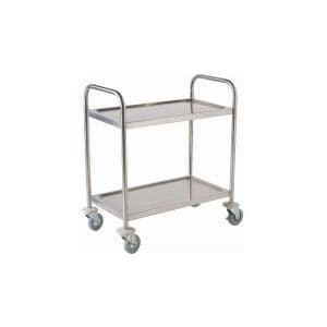Flat- packed S/S Trolley 2Tier