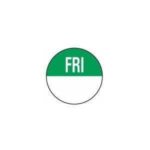 Food Storage Label Removable Day Dot Friday