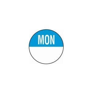 Food Storage Label Removable Day Dot Monday