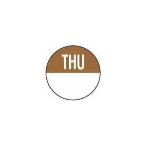 Food Storage label removable Day Dot Thursday