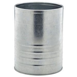 Galvanised Steel Can 11cm Dia x 14.5cm Box Of 12