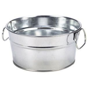 Galvanised Steel Serving Bucket 15 x 8cm Box Of 6