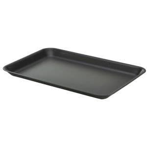 Galvanised Steel Tray 31.5x21.5x2cm Matt Black