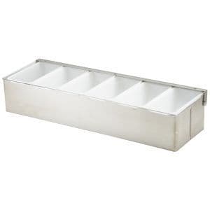Garnish Dispenser - 6 Inserts 45.5cmL