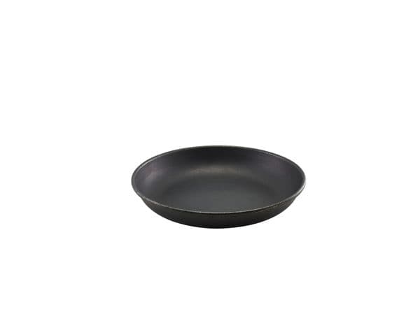 GenWare Black Vintage Steel Coupe Plate 20cm