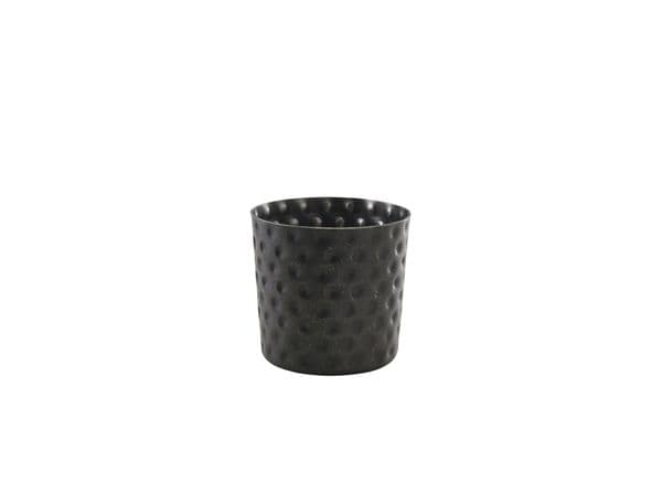 GenWare Black Vintage Steel Hammered Serving Cup 8.5 x 8.5cm Box Of 12