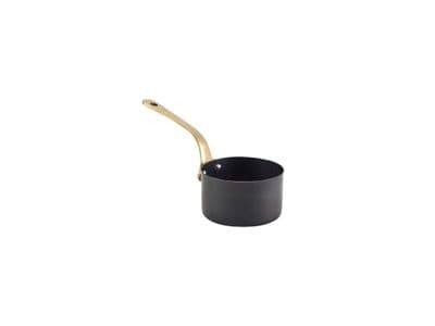 GenWare Black Vintage Steel Mini Sauce Pan 7.8 x 4.5cm Box Of 6