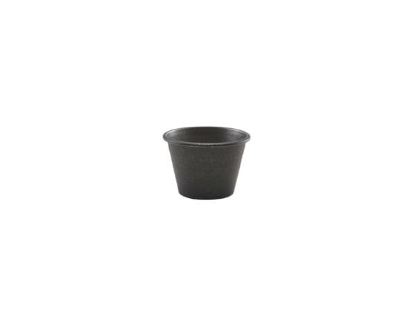 GenWare Black Vintage Steel Ramekin 71ml/ 2.5oz Box Of 24
