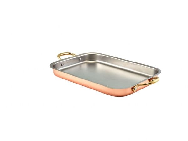 GenWare Copper Plated Deep Tray 33 x 23.5cm Box Of 3