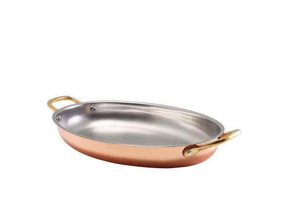 GenWare Copper Plated Oval Dish 30 x 21cm Box Of 3