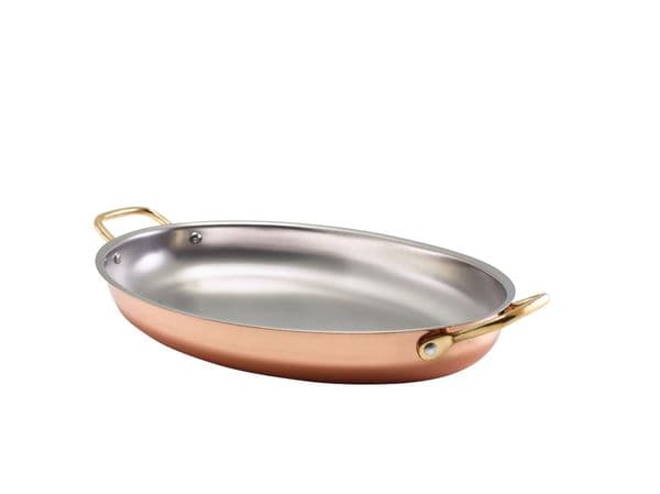 GenWare Copper Plated Oval Dish 34 x 23cm Box Of 3