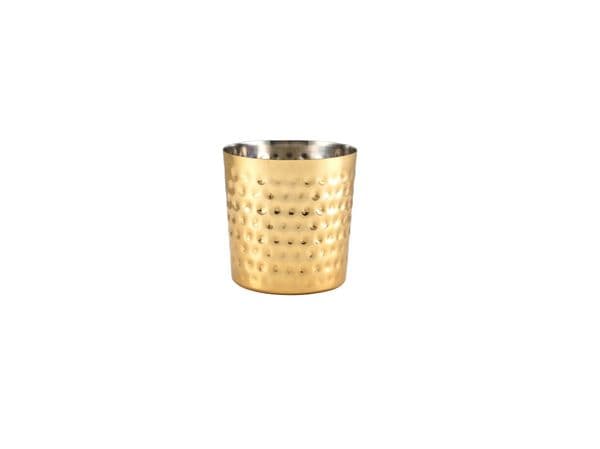 GenWare Gold Plated Hammered Serving Cup 8.5 x 8.5cm Box Of 12