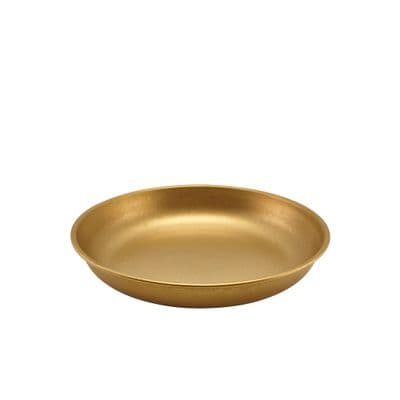 GenWare Gold Vintage Steel Coupe Plate 24cm Box Of 12