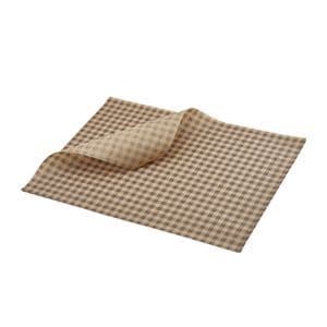 GenWare Greaseproof Paper Brown Gingham Print 25 x 20cm (1000)