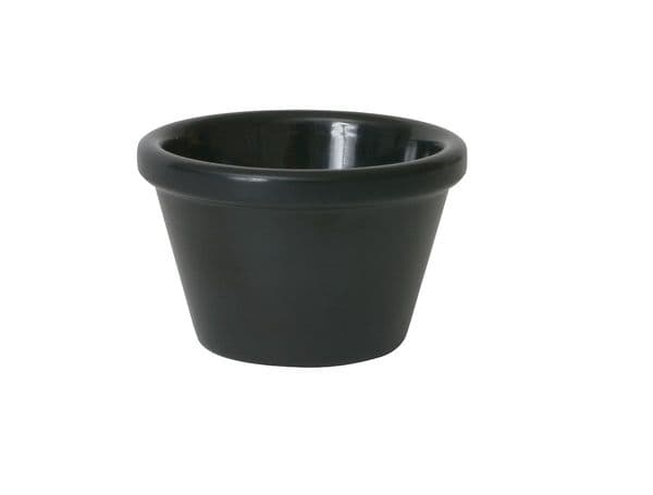 GenWare Melamine Black Smooth Ramekin 43ml/ 1.5oz Box Of 24