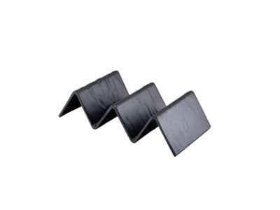 GenWare Melamine Matt Black Fast Food Stand 2 Slot Box Of 12