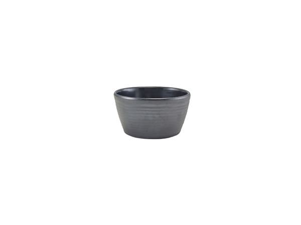 GenWare Melamine Matt Black Ripple Ramekin 113ml/ 4oz Box Of 24