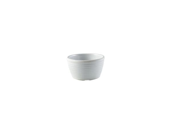 GenWare Melamine Matt White Ripple Ramekin 56ml/ 2oz Box Of 24