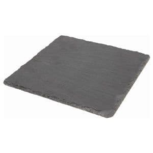Genware Natural Edge Slate Platter 20 X 20cm Box Of 6