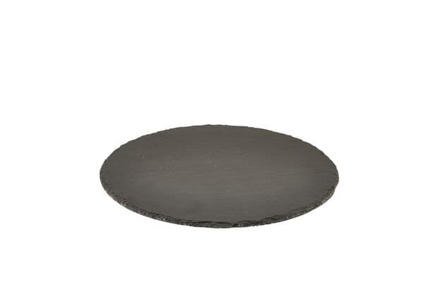 Genware Natural Edge Slate Platter 30cm Round Box Of 6