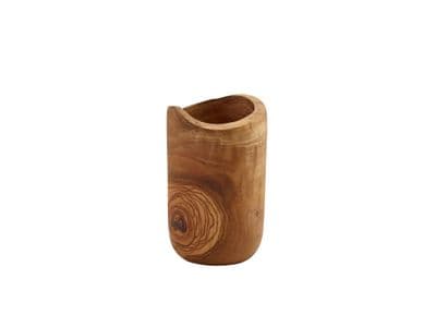 GenWare Olive Wood Rustic Cutlery Holder