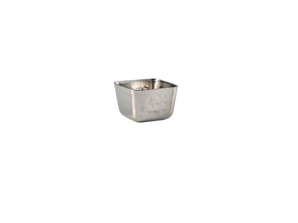 GenWare Stainless Steel Square Hammered Ramekin 71ml/ 2.5oz Box Of 12