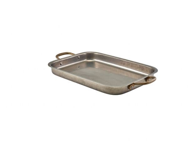 GenWare Vintage Steel Deep Tray 33 x 23.5cm Box Of 3