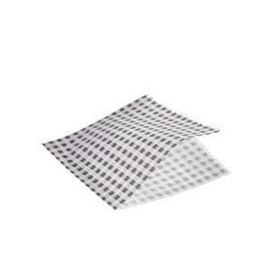 Greaseproof Paper Bags Black Gingham Print 17.5 x 17.5cm(1000)