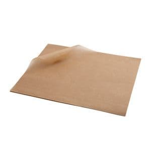 Greaseproof Paper Brown 25 x 20cm (1000)