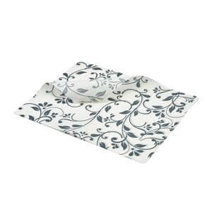 Greaseproof Paper Grey Floral Print 25 x 20cm (1000)