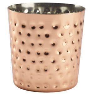 Hammered Copper Plated Serving Cup 8.5 x 8.5cm Box Of 12