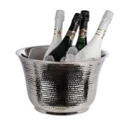 Hammered finish Bottle Cooler - Stainless Steel