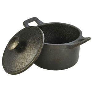 Mini Cast Iron Casserole Dish 10 x 6cm Box Of 6