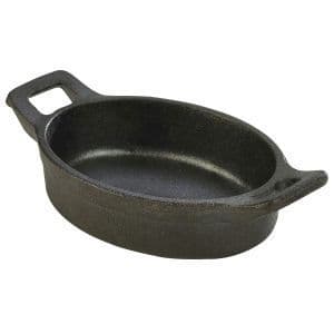 Mini Cast Iron Oval Eared Dish 12 x 9 x 3cm Box Of 6