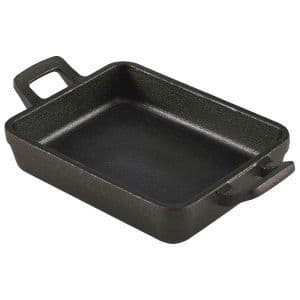 Mini Cast Iron Rectangular Dish 14x11x3cm Box Of 6